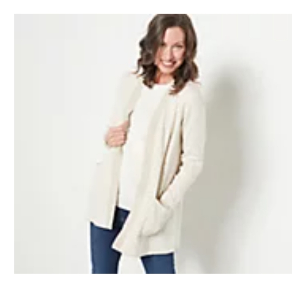 BELLE BY KIM GRAVEL OPEN FRONT CARDIGAN